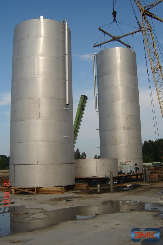 Производство вертикальные стальных резервуаров
